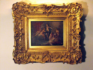 Attributed to William Etty RA (1787-1849); `Bathers Surprised`, An Oil on Canvas