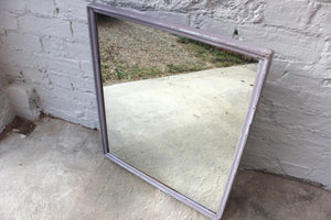 A Pretty Painted Mid 20thC Solid Mahogany Mirror
