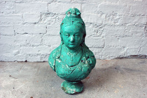 A Decorative c.1900 Stone Bust of Queen Victoria