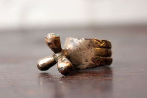 A Rather Unusual Antique Bronze Ring