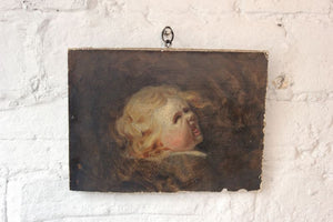 An Atmospheric Oil on Canvas; Anon; `Screaming Child`