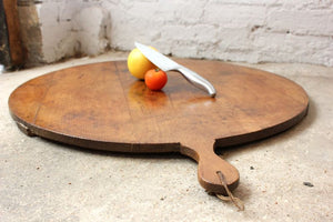 A Very Large Early 20thC French Rustic Country Oak Cutting Board