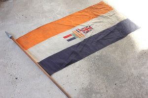 A Scarce British Empire Union of South Africa Flag Mounted on a Pole