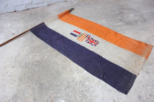 A Good British Empire Union of South Africa Flag Mounted on a Pole