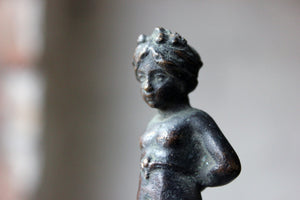 A Tactile 19thC Bronze Mermaid Figurine