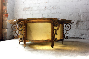 A Fabulous Large c.1930 Cinema Lobby Sun Ceiling Light; The Regal Cinema, London