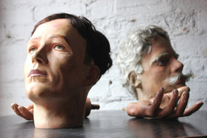 A Good 20thC Male Portrait Mannequin Head