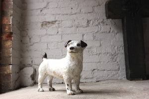 A Wonderful Painted c.1940 Papier Mâché Model of a Jack Russell Terrier