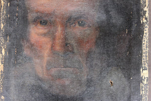 An Interesting c.1640-80 Oil on Canvas Portrait of a Gentleman