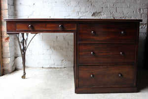 A Unique William IV Mahogany Partners Desk c.1830-35