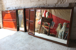A Matched Group of Five 19thC Panelled Mahogany Rectangular Mirrors
