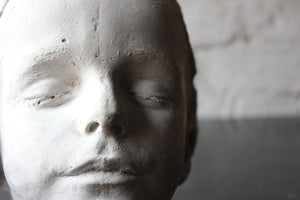 A 19thC Plaster Death Mask of George Stafford Wright (1864-1870)