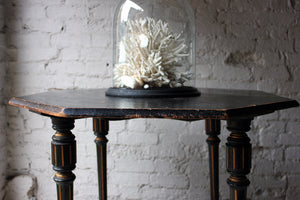 A Victorian Aesthetic Movement Ebonised & Parcel Gilt Octagonal Centre Table