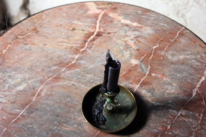 A Good Victorian Cast Iron & Portasanta Brecchia Marble Topped Circular Occasional Table c.1870-80