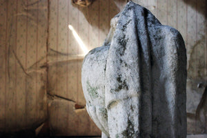 A Carved White Marble George III Period Funerary Urn c.1800