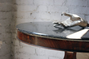 A Good French Louis Philippe Period Fossilised Marble & Flame Mahogany Guéridon c.1835