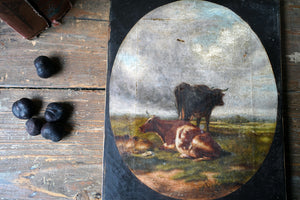 A Mid-19thC English Provincial School Oil on Canvas of a Pastoral Scene