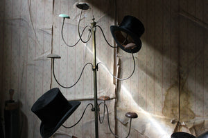 An Early 20thC Brass Millinery Hat Stand; Annie Gold; French Milliner; Spitalfields, London