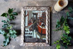 A Unique Late 17thC Naïve Reverse Glass Picture of King William III c.1695-1700