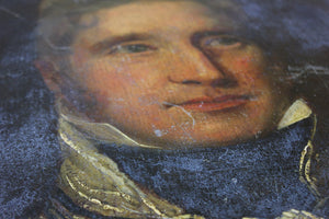 A Scarce Late 18thC Oil on Panel Portrait of a Hussar c.1790