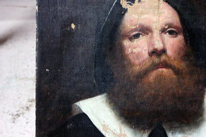 A 19thC Dutch School Oil on Canvas Portrait of a Gentleman c.1870-85