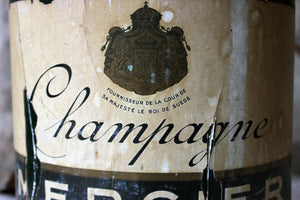 A Mid-20thC Plaster & Papier-Mâché Oversized Advertising Bottle for Mercier Champagne c.1953
