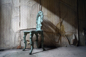 A Late 19thC Black Forest Naturalistically Carved & Painted Hall Chair c.1900