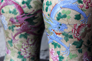 An Intriguing Pair of Chinese Famille Rose Porcelain Vases c.1790-1810