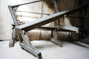 A Good Pair of c.1900 French Gothic Revival Oak Benches