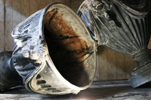 A Pair of 20thC Neoclassical Revival Lead Garden Urns