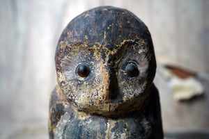 An Early 20thC Painted Papier-Mâché Scarecrow Owl c.1900-20
