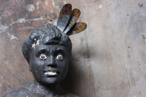 A Rare c.1900 Papier-Mâché Tobacconists’ Indian ‘Black Boy’ Advertising Shop Window Display Figure
