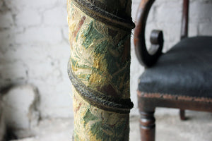 An Unusual George III Carved, Ebonised & Upholstered Torchère c.1780