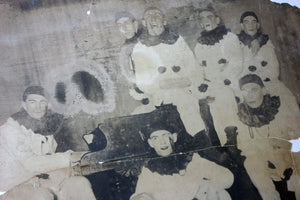 A Rare & Large Early 20thC Photograph of a Pierrot Troupe c.1900-10