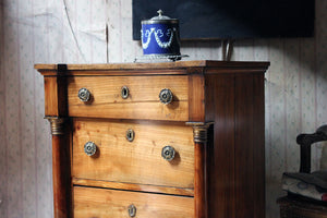 A 19thC Piedmont Fruitwood Commode c.1830-40