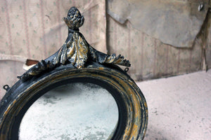 A Regency Giltwood & Gesso Convex Mirror c.1815-25