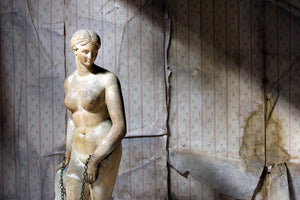 A Mid 19thC Plaster Figure; ‘The Greek Slave’; After Hiram Powers c.1844-70