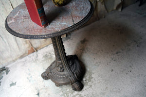 A Cast Iron & Portasanta Brecchia Marble Circular Occasional Table c.1870-80