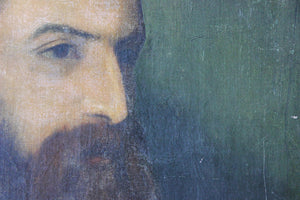 Circle of George Frederic Watts (1817-1904); An Oil on Canvas Portrait of a Bearded Gentleman c.1850-70