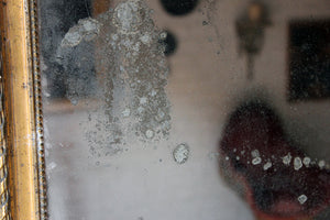 An Attractive 19thC French Giltwood & Gesso Wall Mirror c.1870