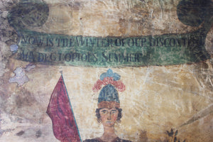 A Large & Rare Oils on Linen English Provincial School Political Reform Act Banner c.1832