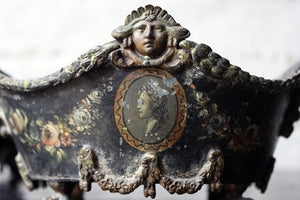 A Very Pretty Pair of Regency Japanned Tole Baskets c.1800