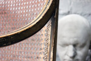 A Sublime Regency Painted Beech Bergère Armchair c.1795