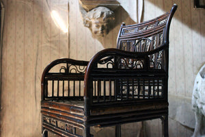 A Regency Period ‘Brighton Pavilion’ Bamboo Armchair c.1815-25