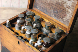 A Mid 19thC British Oak Apothecary Chest; Formerly P.J. Dewar, Chemist & Dentist c.1858-1875