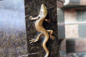 An Unusual c.1895 Serpentine & Bronze Mounted Jar & Cover