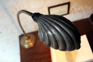 An Attractive Early 20thC Bakelite & Brass Articulated Scallop Shell Formed Desk Lamp c.1915-25