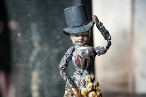 A Rare 19thC Shell-Work Folk Art Figure of a Lady