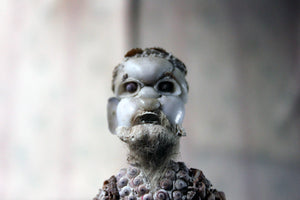 A Rare Early 19thC English Shell-Work Figure of a China Man in the Manner of Giuseppe Arcimboldo