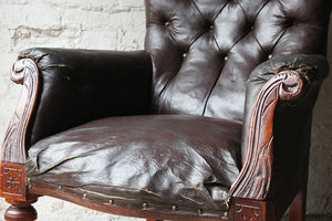 A Scottish Provincial Spoon Back Salon Armchair c.1880